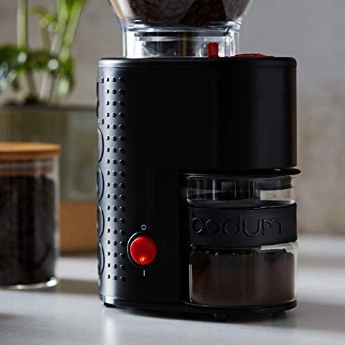  Visit the Bodum Store Bodum 10903-01EURO-3 Bistro Coffee Grinder Stainless Steel Black