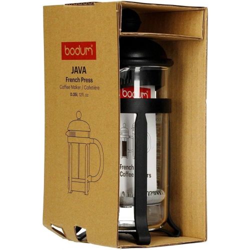  Bodum 1903-913 Java Kaffeebereiter, 3 Tassen, 0,35 L, Mehrlagig, weiss, 7,5 x 13,5 x 18,9 cm