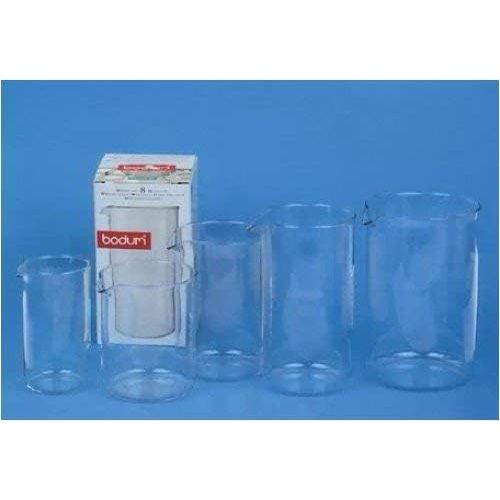  Bodum 1504-10 Spare Beaker Ersatzglas zu Kaffeebereiter 4 Tassen, 0.5 l, oe 9.6 cm, Hoehe 12.5 cm