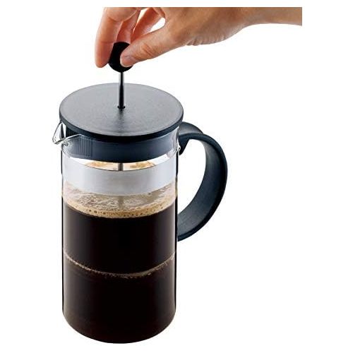  Bodum bistroNOUVEAU Kaffeebereiter (French Press System, Spuelmaschinengeeignet), 0,35 liters schwarz