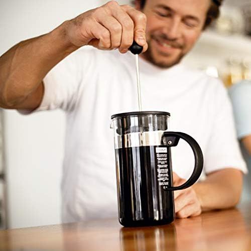  Bodum bistroNOUVEAU Kaffeebereiter (French Press System, Spuelmaschinengeeignet), 0,35 liters schwarz