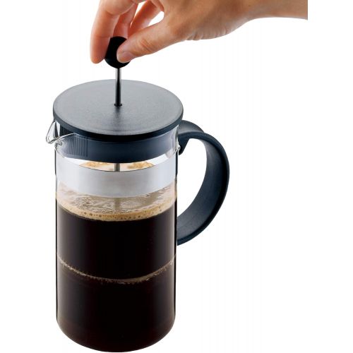  Bodum bistroNOUVEAU Kaffeebereiter (French Press System, Spuelmaschinengeeignet), 0,35 liters schwarz