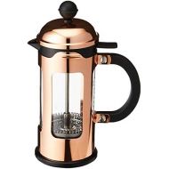 Bodum CHAMBORD Kaffeebereiter (French Press System, Auslaufschutz, Edelstahlrahmen, 0,35 liters) kupfer