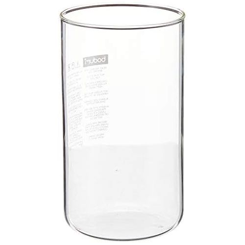  Bodum Spare Beaker/Glass, Ersatzglas ohne Ausguss fuer Kaffeebereiter/Kaffeekocher, 8 Tassen, 1 l, transparent, 01-10945-10