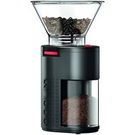 Bodum 11750-01EURO BISTRO Elektrische Kaffeemuehle mit Keramikmahlwerk, Edelstahl, Schwarz