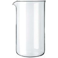 Bodum 1508-10 Ersatzglas zu Kaffeebereiter 8 Tassen, 1.0 l, oe 9.6 cm