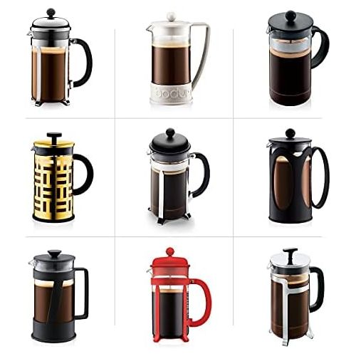  Bodum 1508-10 Ersatzglas zu Kaffeebereiter 8 Tassen, 1.0 l, oe 9.6 cm