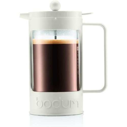  Bodum BEAN Kaffeebereiter fuer 3 Tassen (Press Filter System, Isoliert, Auslaufschutz, 0,35 liters) cremefarben