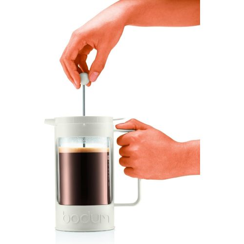 Bodum BEAN Kaffeebereiter fuer 3 Tassen (Press Filter System, Isoliert, Auslaufschutz, 0,35 liters) cremefarben