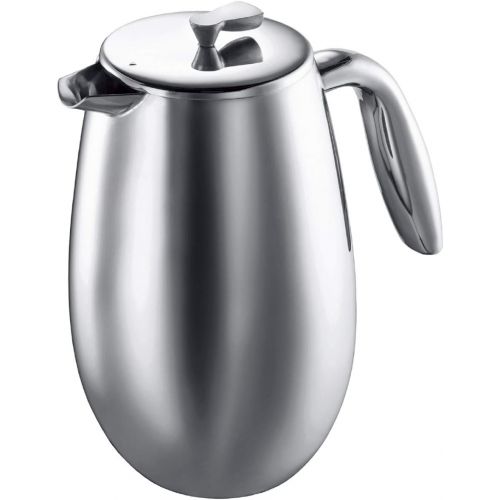  Bodum 1308-16 columbia Kaffeebereiter (Doppelwandig, Edelstahl, Spuelmaschinengeeignet, 1,0 liters) glanzend