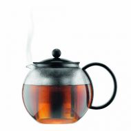 [아마존베스트]Bodum assam Teebereiter (French Press System, Permanent Edelstahlfilter), 0,5 liters schwarz