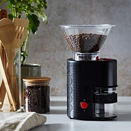  Bodum 10903-01EURO-3 BISTRO Kaffeemuehle, Edelstahl, Schwarz