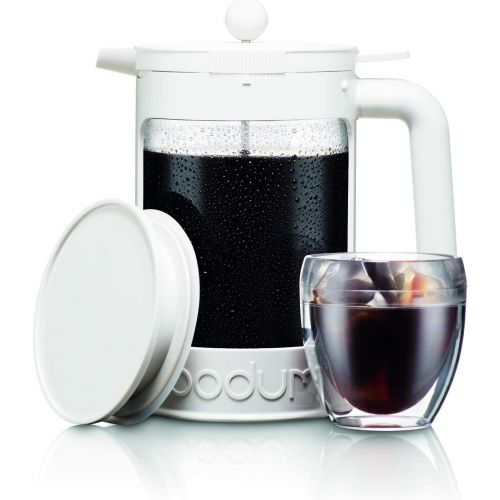  Bodum K11683-913US-1 BEAN Cold Brew Coffee Maker, 51 Oz, Bright White