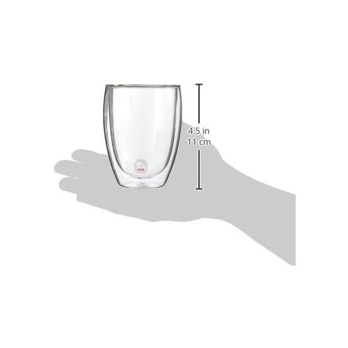  Bodum Pavina Glass, Double-Wall Insulate Glass, Clear, 12 Ounces Each (Set of 2)