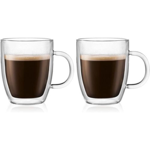  Bodum 10604-10US4 Bistro Coffee Mug, 10 Ounce, Clear