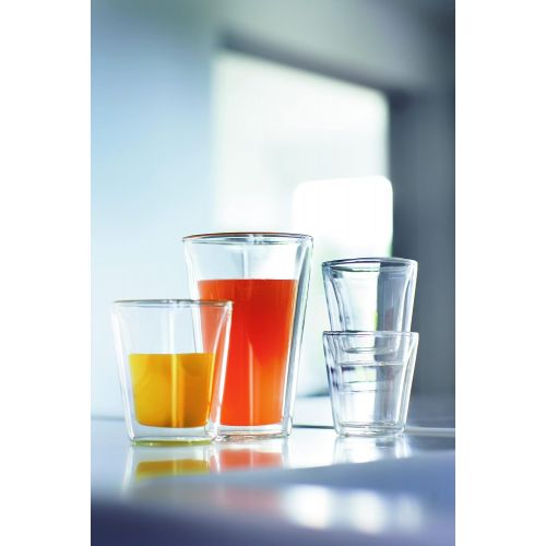  Bodum Canteen Double Wall Insulated Glasses, 13.5 Ounce, Chrome