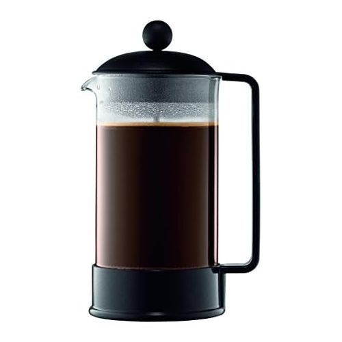  Bodum 1548-01US Brazil French Press Coffee and Tea Maker, 34 Ounce, Black