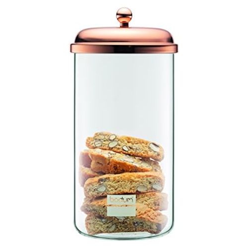  Bodum 11654-18S Chambord Classic Storage Jar, 34 oz, Copper