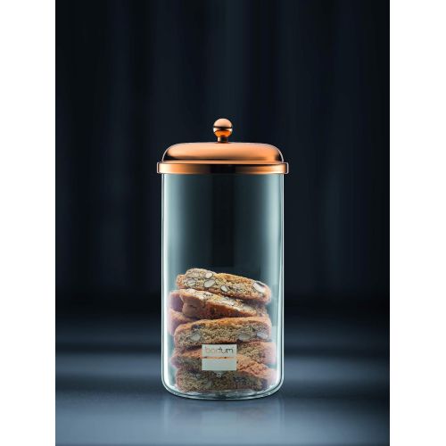  Bodum 11654-18S Chambord Classic Storage Jar, 34 oz, Copper