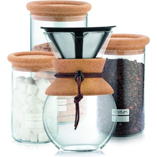  Bodum 8600-109-2 Yohki Coffee Storage Jar with Cork Lid, 1.0 l, 34 oz