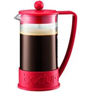 Bodum 10938-294B 1-Liter 8-Cup Coffee Make Brazil French Press, 34 Ounce, Red