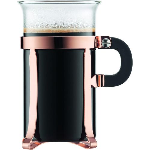  Bodum 4912-18 Chambord Classic 2 Piece Coffee Glass, 10 oz, Copper