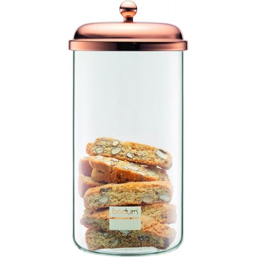  Bodum 11714-18 Chambord Classic Storage Jar, 68 oz, Copper