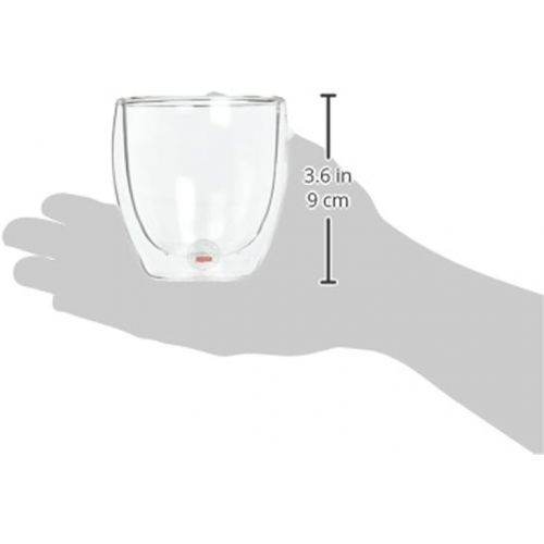  Bodum Pavina Glass, Double-Wall Insulated Glasses, Clear, 8 Ounces Each (Set of 2)