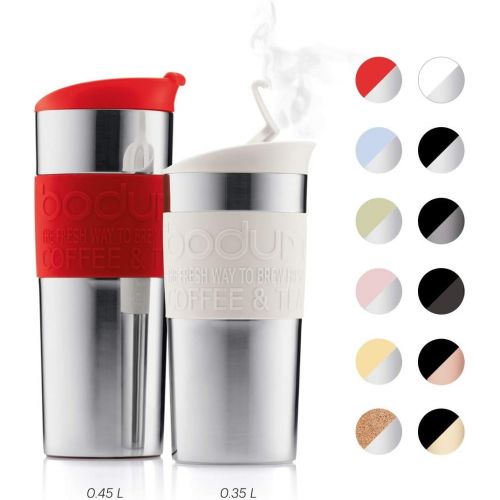  BODUM 11068-109S 12 oz Travel Mug, 12-Ounce, Cork