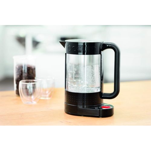  Bodum 11659-01US Bistro Electric Water Kettle, Double Wall with Temperature Control, 1.1 l, 37 oz, Black