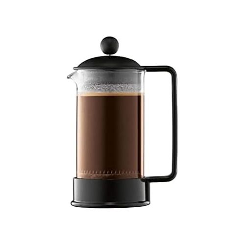  Bodum 1543-01US Brazil French Press Coffee and Tea Maker, 12 Ounce, Black