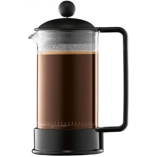  Bodum 1543-01US Brazil French Press Coffee and Tea Maker, 12 Ounce, Black