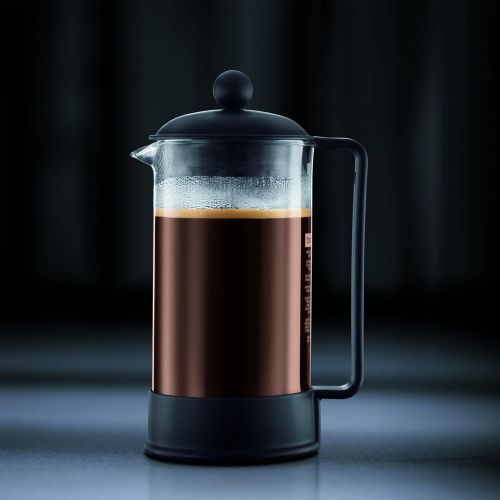  Bodum 1543-01US Brazil French Press Coffee and Tea Maker, 12 Ounce, Black