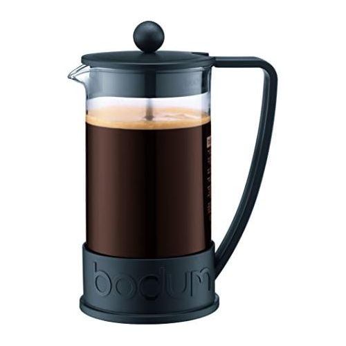  Bodum 10948-01BUS Brazil French Press Coffee and Tea Maker, 12 Ounce, Black