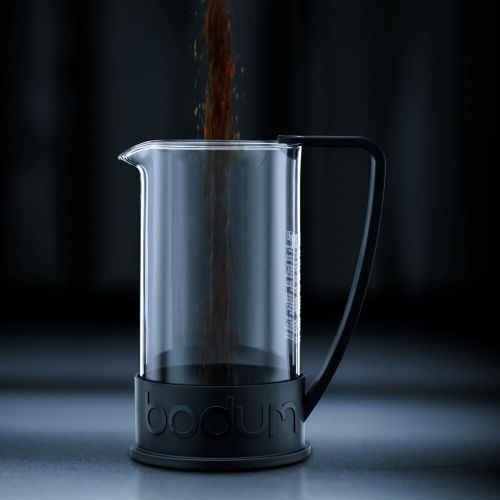  Bodum 10948-01BUS Brazil French Press Coffee and Tea Maker, 12 Ounce, Black