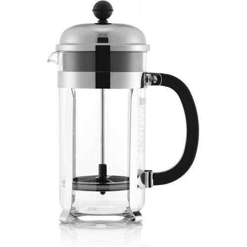  Bodum Chambord French Press Coffee Maker with Shatterproof Carafe, 34 Ounce, Chrome