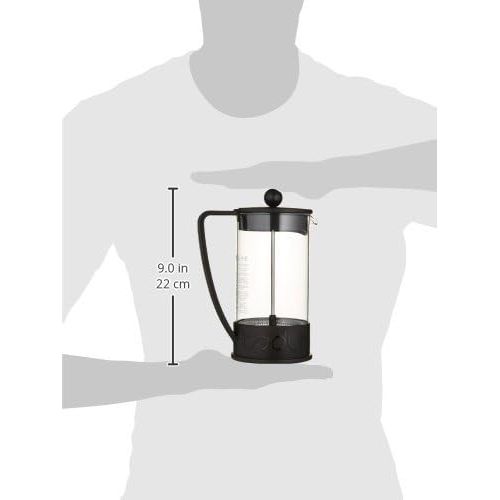  Bodum Brazil French Press Coffee and Tea Maker, 34 Ounce, Black