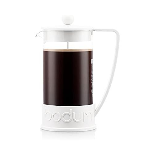  Bodum New Brazil 8-Cup French Press Coffee Maker, 34-Ounce, Off White