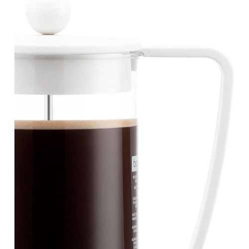  Bodum New Brazil 8-Cup French Press Coffee Maker, 34-Ounce, Off White