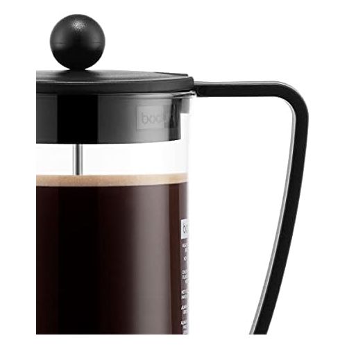  Bodum Brazil Three Cup French Press Coffee Maker - Black