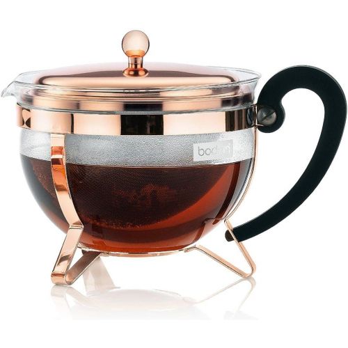  Bodum Chambord Copper Classic Teapot, 44 ounce