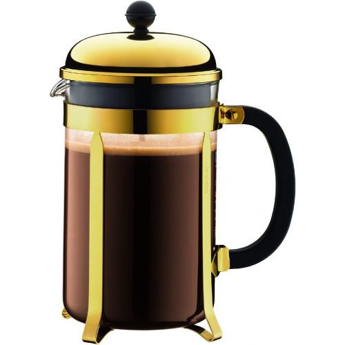  BODUM 1932-17 Chambord Coffee Maker, 12 Cup, 1.5 Litre, Gold