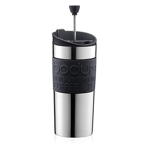  Bodum Travel French Press Coffee Maker, Vacuum, Small, 0.35 L - Black