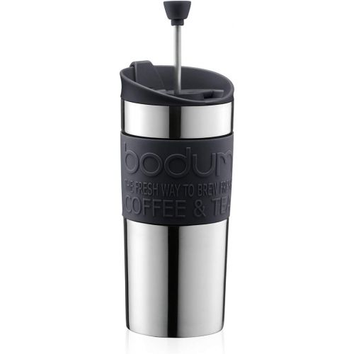  Bodum Travel French Press Coffee Maker, Vacuum, Small, 0.35 L - Black