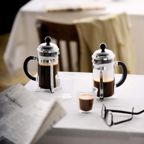  Bodum Chambord French Press Coffee and Tea Maker, 12 Ounce, Chrome