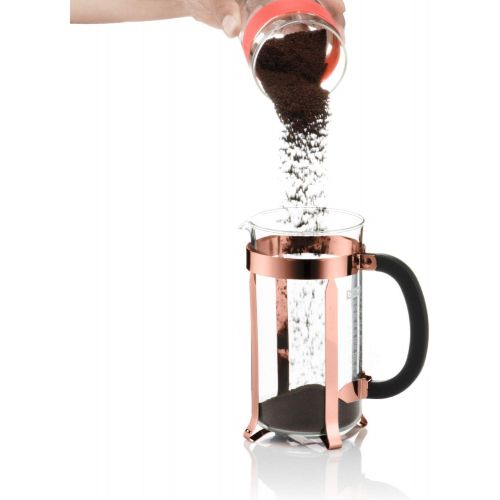  Bodum Chambord French Press Coffee Maker, Glass, 34 Ounce, 1 Liter, Copper