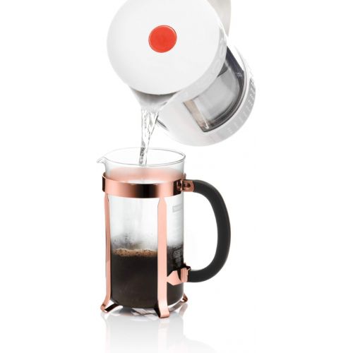  Bodum Chambord French Press Coffee Maker, Glass, 34 Ounce, 1 Liter, Copper