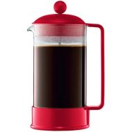 Bodum Brazil French Press Coffee Maker, 34 Ounce, 1 Liter Red