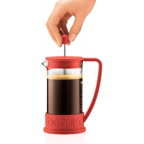  Bodum Brazil Three Cup French Press Coffee Maker - Red