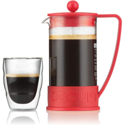  Bodum Brazil Three Cup French Press Coffee Maker - Red